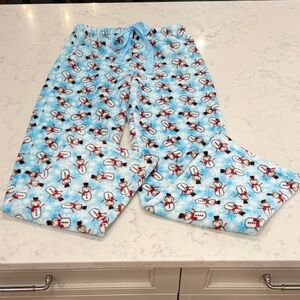 Women's size Small Snowman Print Pajama Pants
